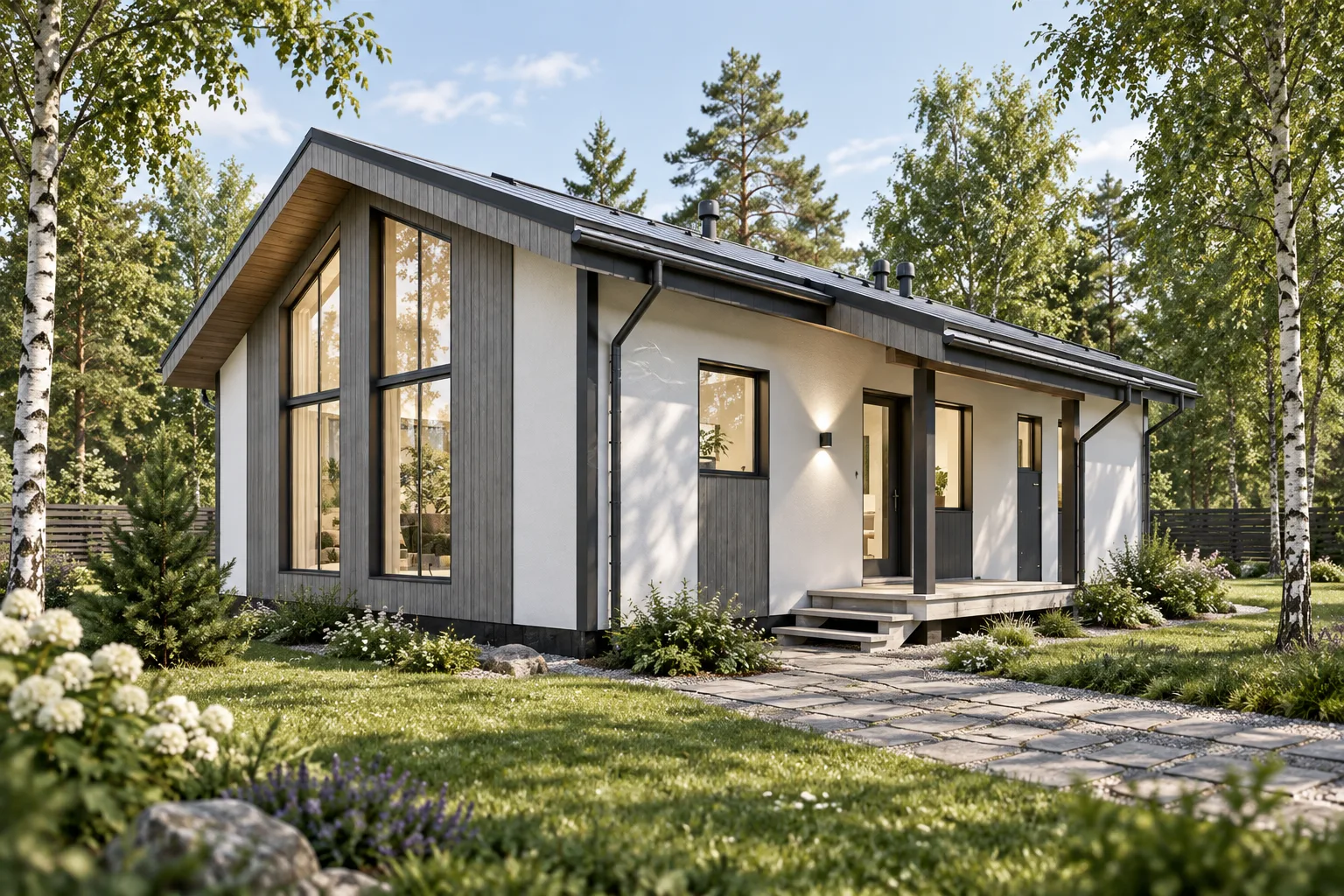Визуализация дома Грация PREFAB 85-1